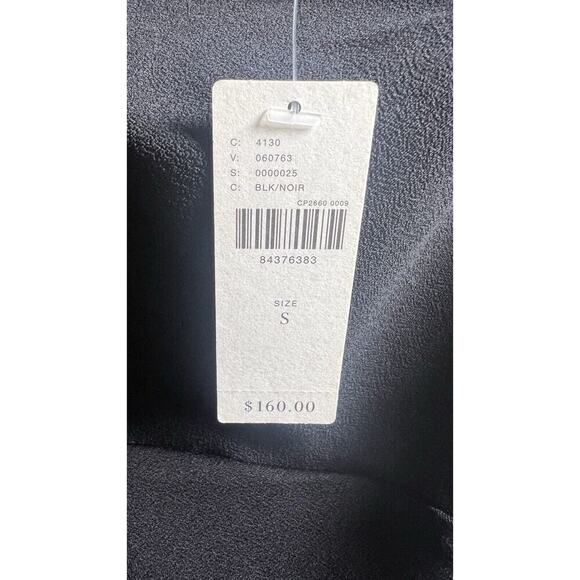 Anthropologie Cowl Neck Strappy Black Smocked Bodycon Event Party Dress Sz S NEW - Picture 11 of 14